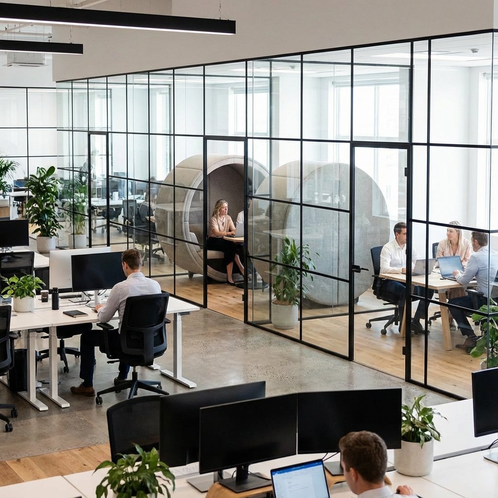 Glass partition